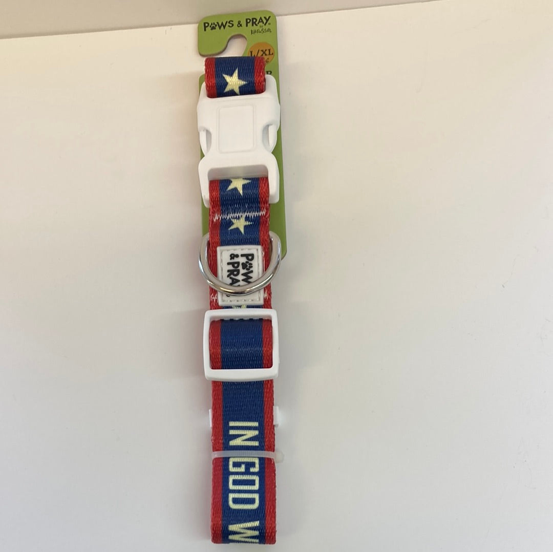 IN GOD WE TRUST LG/XL COLLAR-3625