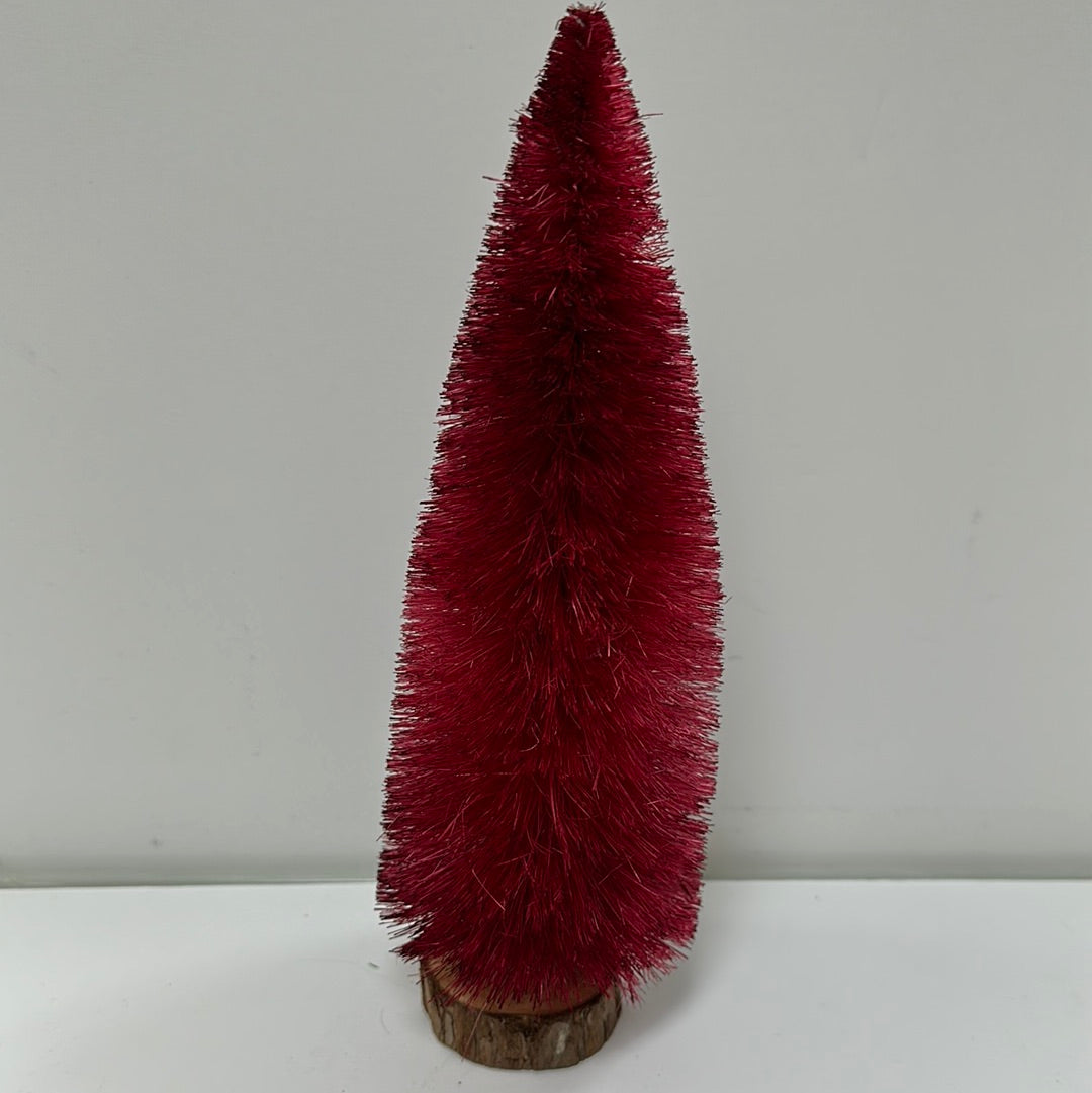 RED LARGE BOTTLE BRUSH TREE-0444