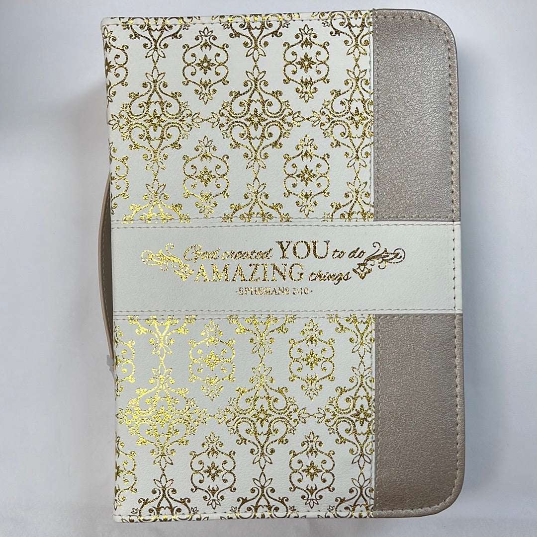 AMAZING YOU CREAM/GOLD BIBLE C-6926