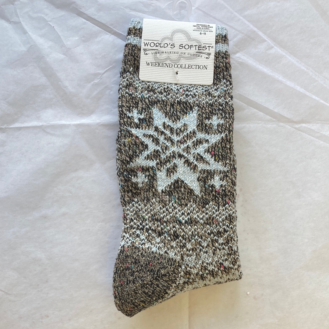 LADIES SOCKS/BLUE MULTI 461