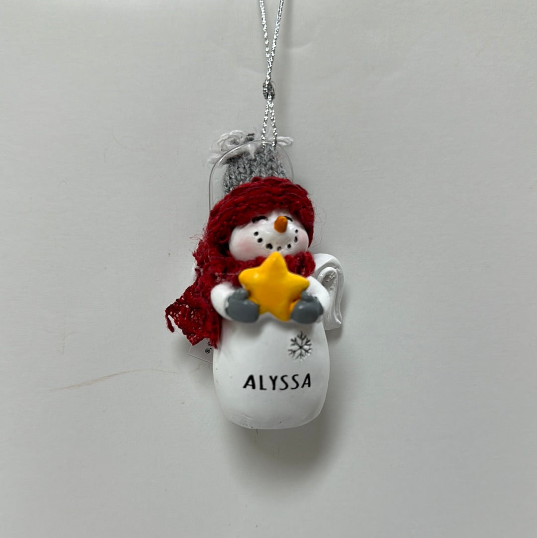 ALYSSA SNOW ANGEL ORNAMENT-6005
