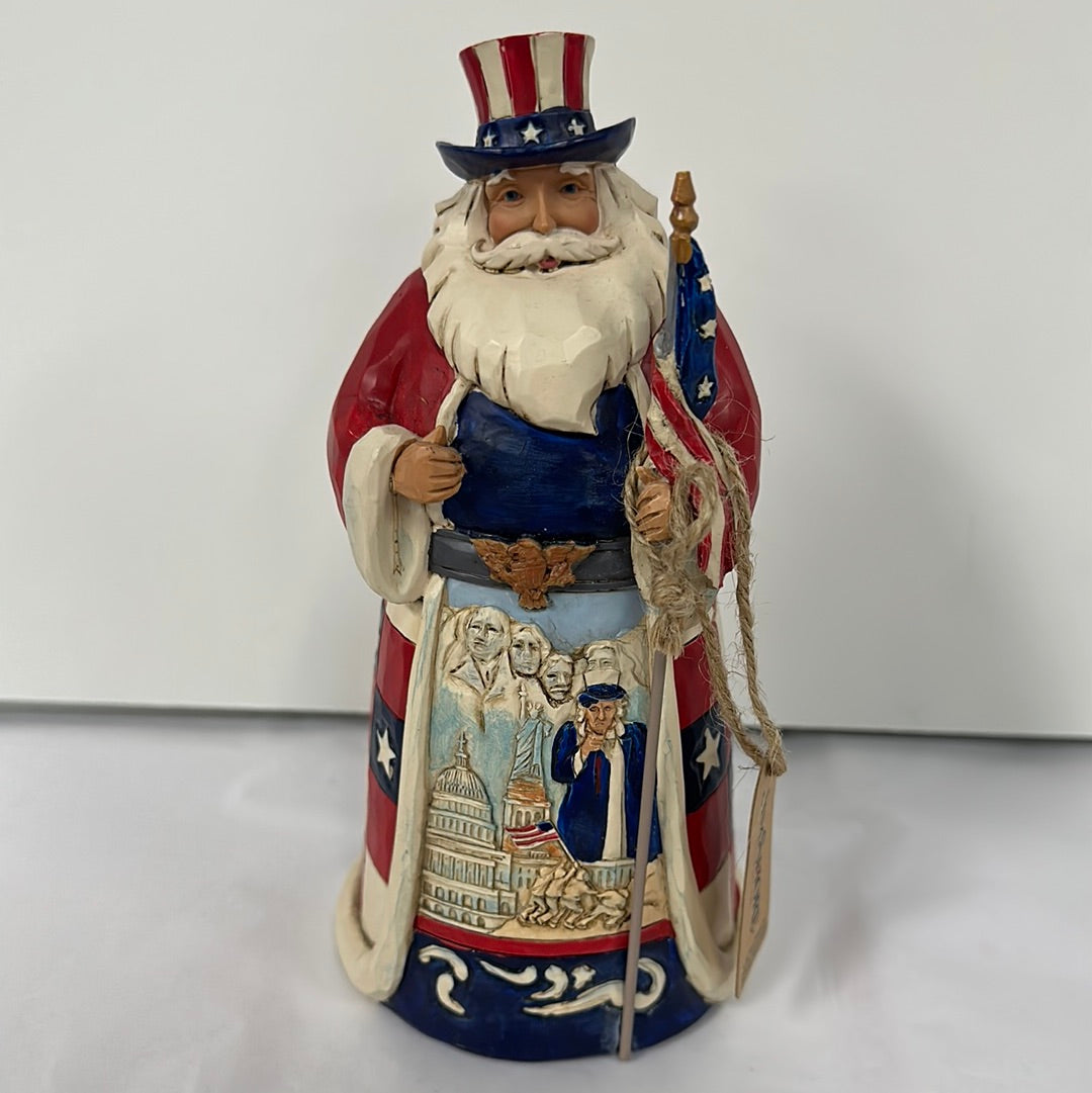 JIM SHORE AMERICAN SANTA-0945