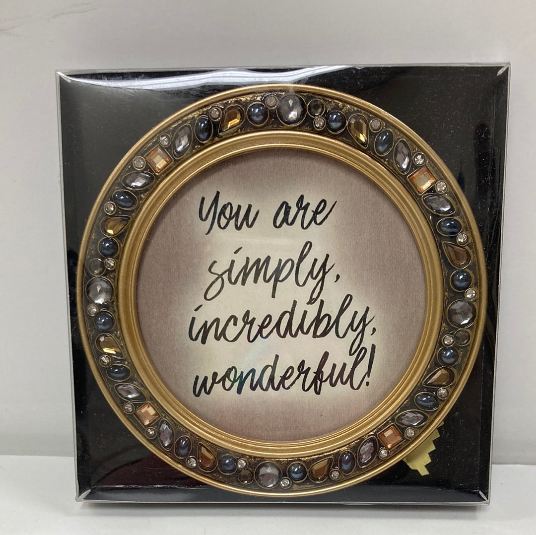 WONDERFUL AMBER JEWEL COASTER-0467
