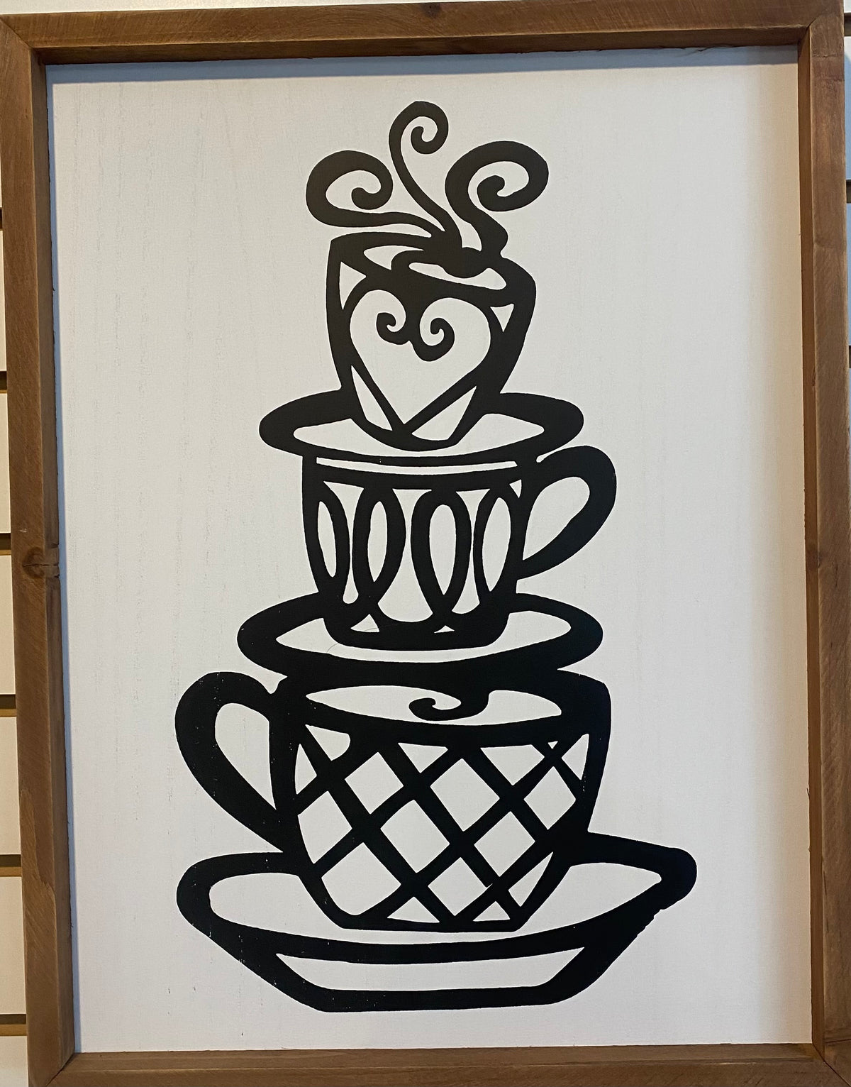 COFFEE CUP FRAMED WALL ART-5197