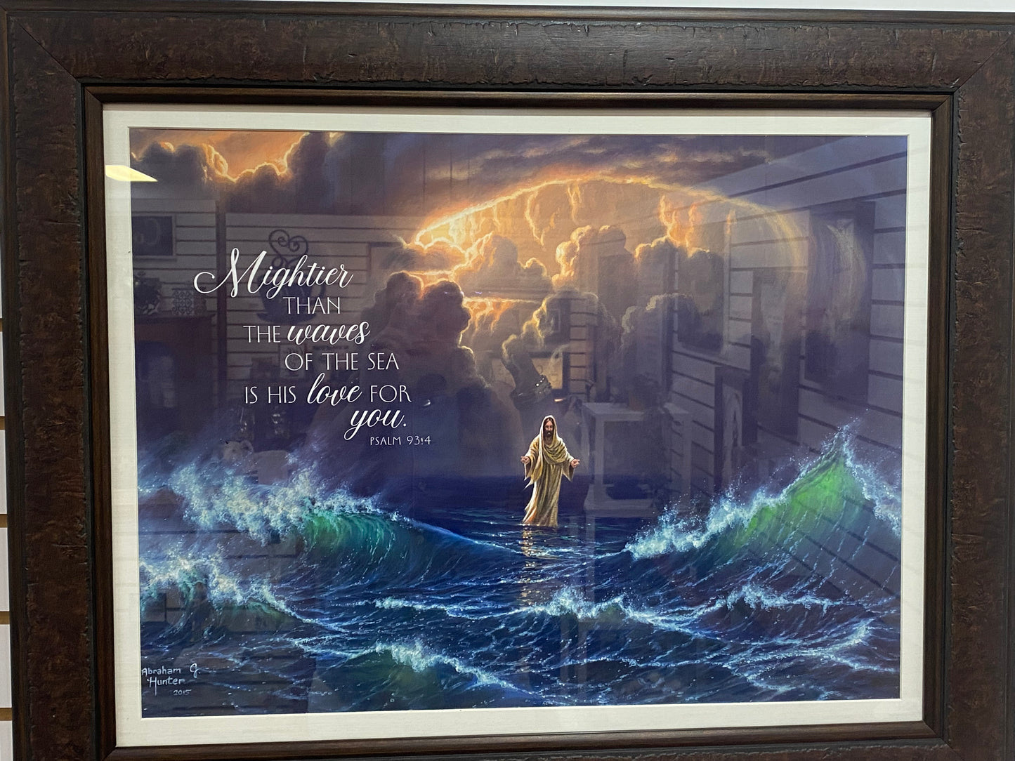 MIGHTIER THAN THE WAVES FRAMED WALL ART-6790