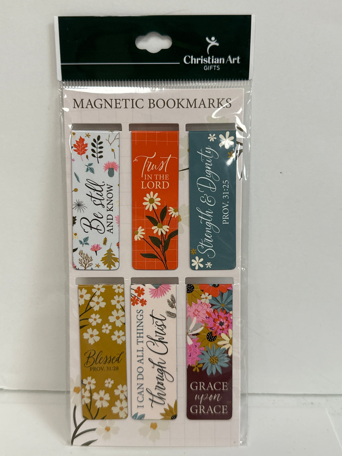 MULTI FLORAL MAGNETIC BOOKMARKS-0420