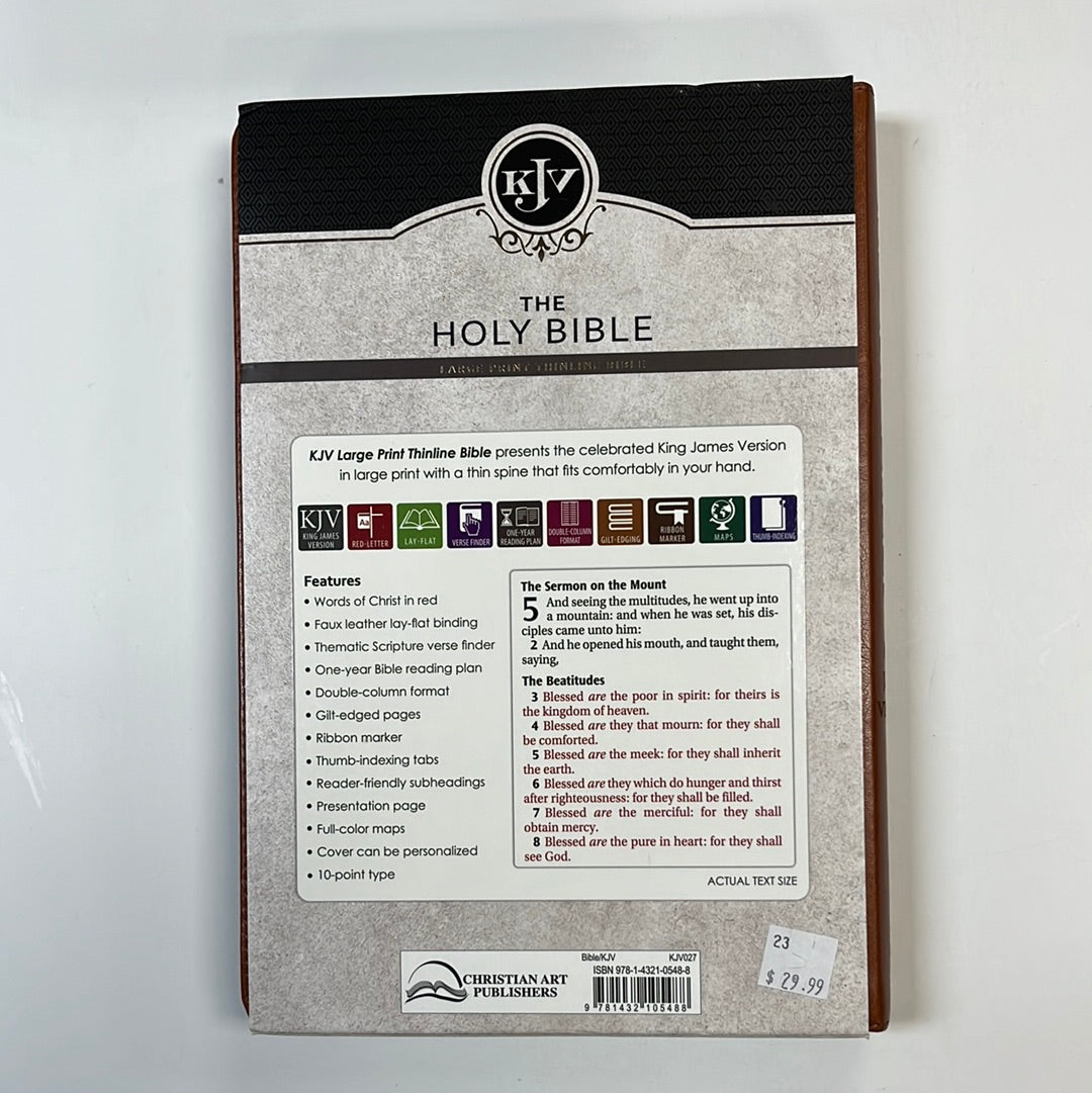 KJV LARGE PRINT TAN-5488
