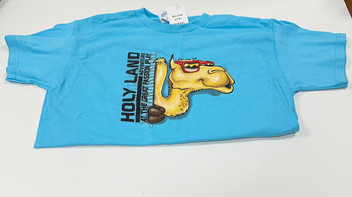 GPP KIDS HOLY LAND TEE BLUE-9307 : SM-LG