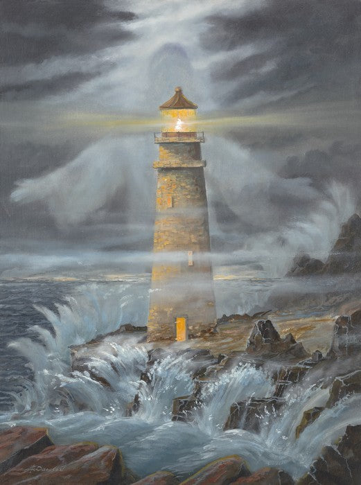 0912 THE LIGHT IN STORM LG CARD-4899 : 9X12