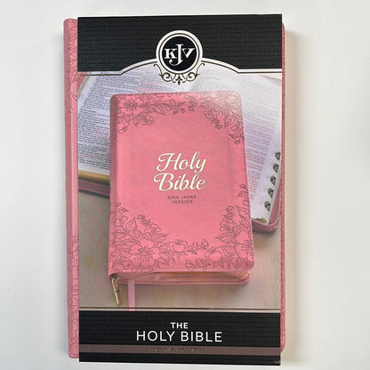 KJV DELUXE GIFT BIBLE PINK ZIP-2415