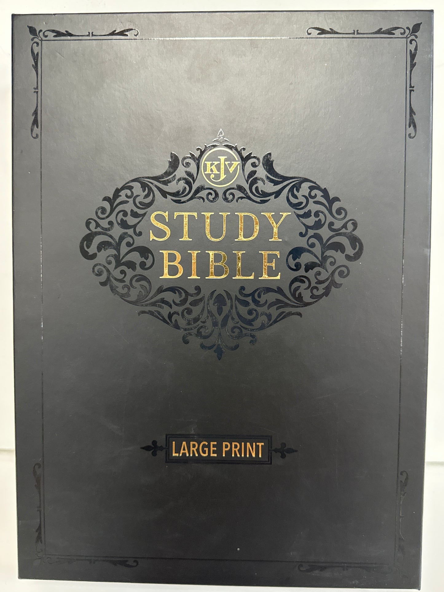 KJV STUDY BIBLE LARGE PRINT BURGUNDY/TOFFEE-2194