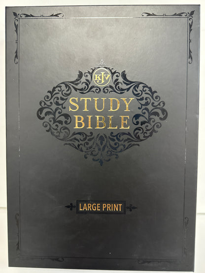 KJV STUDY BIBLE LARGE PRINT BURGUNDY/TOFFEE-2194