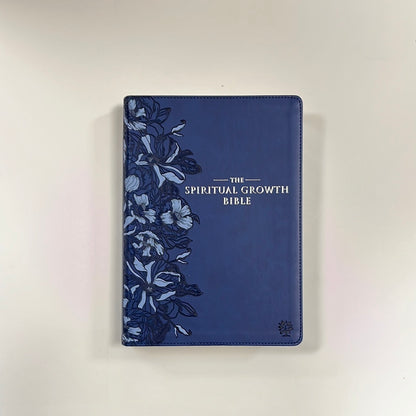 NLT SPIRITUAL GROWTH BIBLE NAVY-4143