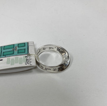 MATT 7:7 WIDE MOB SP RING SZ 8-3821 : 8