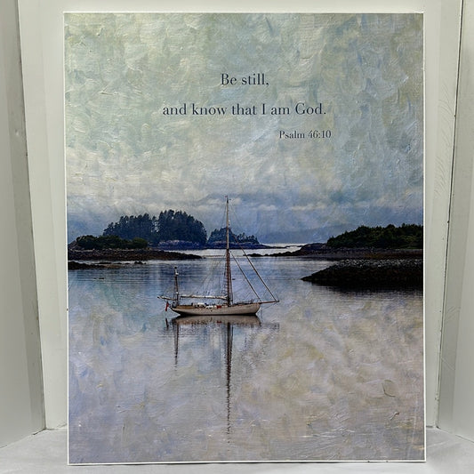 BE STILL AND KNOW PLAQUE-7482