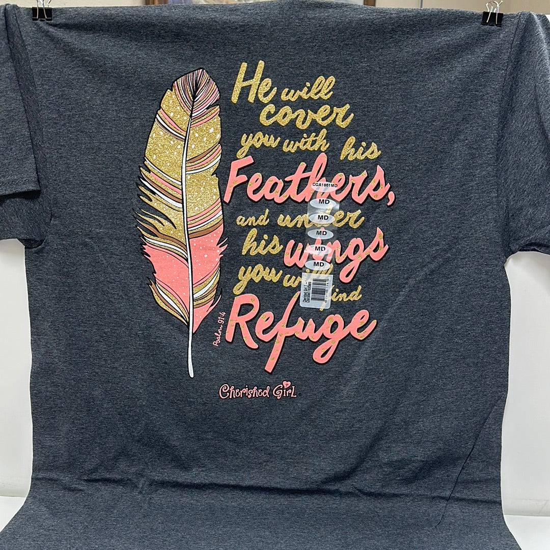 CHER FEATHERS CHER GIRL TEE MED-3074 : MD