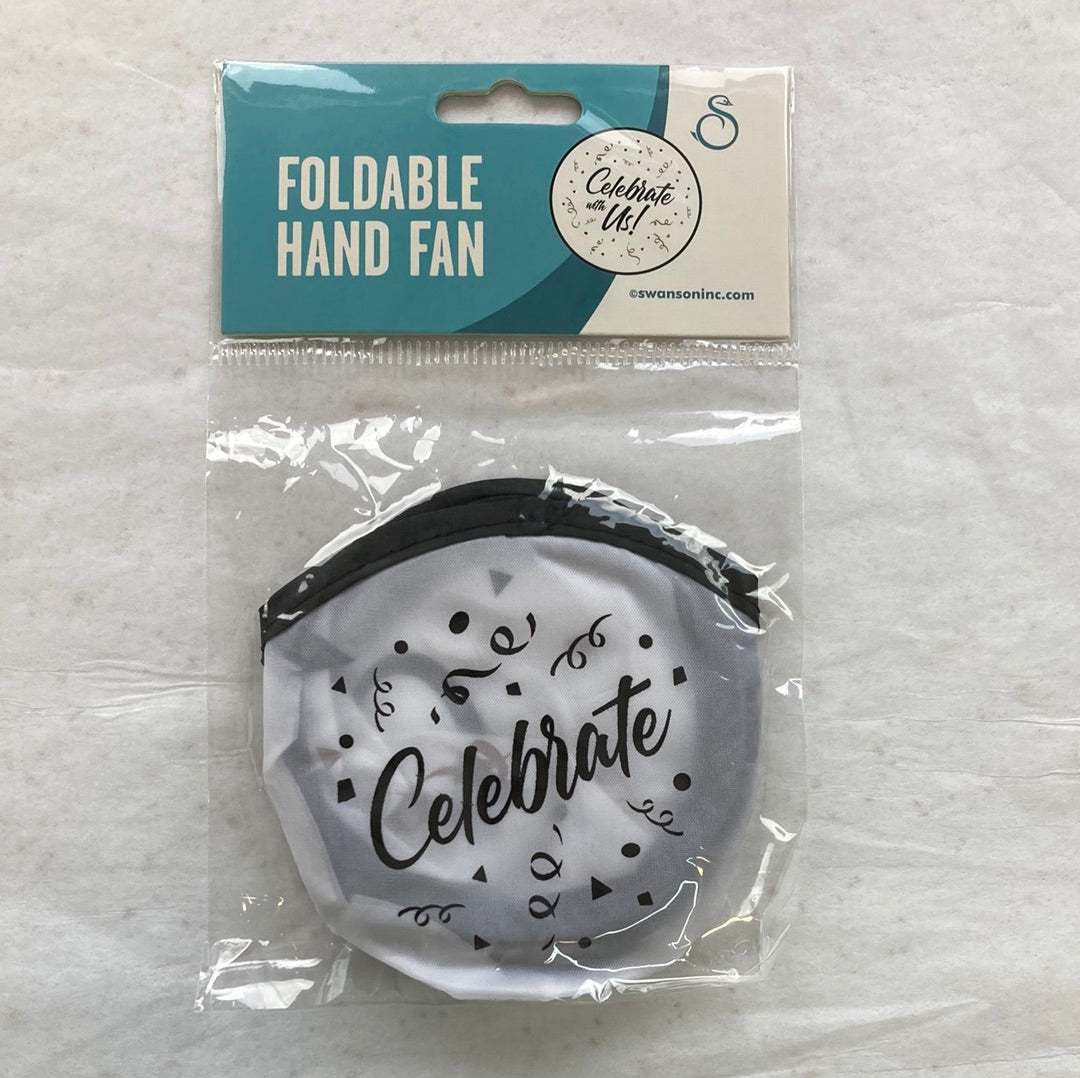 CELEBRATE WITH US FOLDABLE FAN-2617