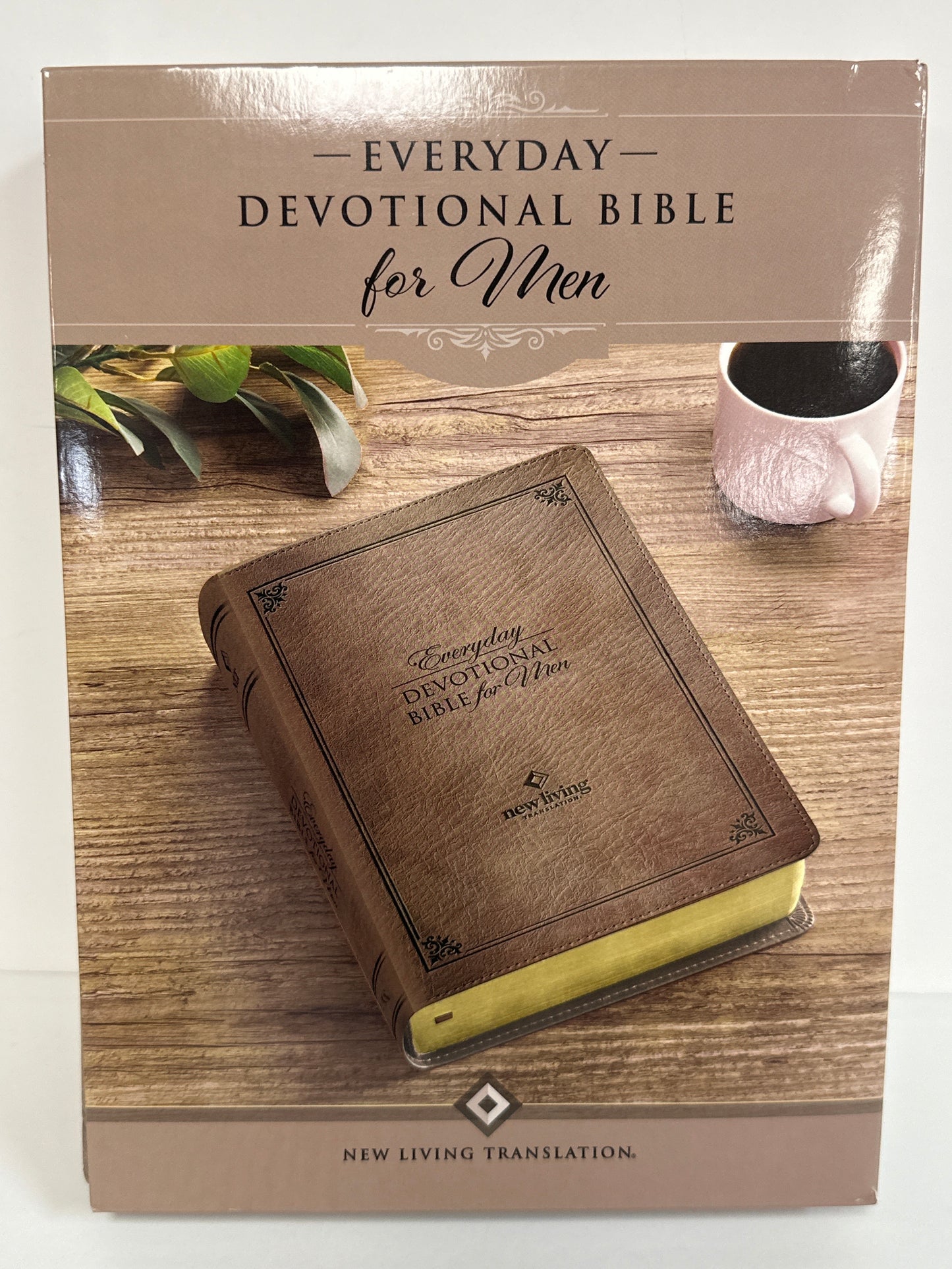 NLT DEVOTIONAL BIBLE FOR MEN TAN-4143