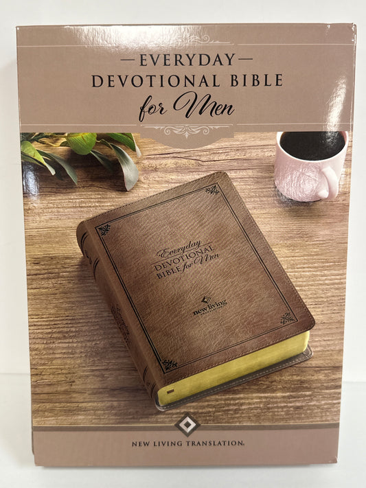 NLT DEVOTIONAL BIBLE FOR MEN TAN-4143