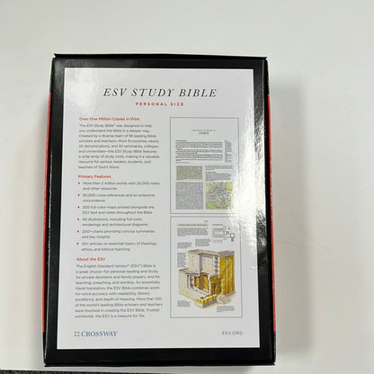 ESV STUDY BIBLE PER/SIZE FO/TAN-8556