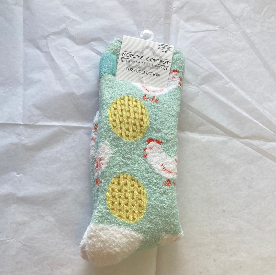 LADIES SOCKS/CHICKEN & WAFFLES 803