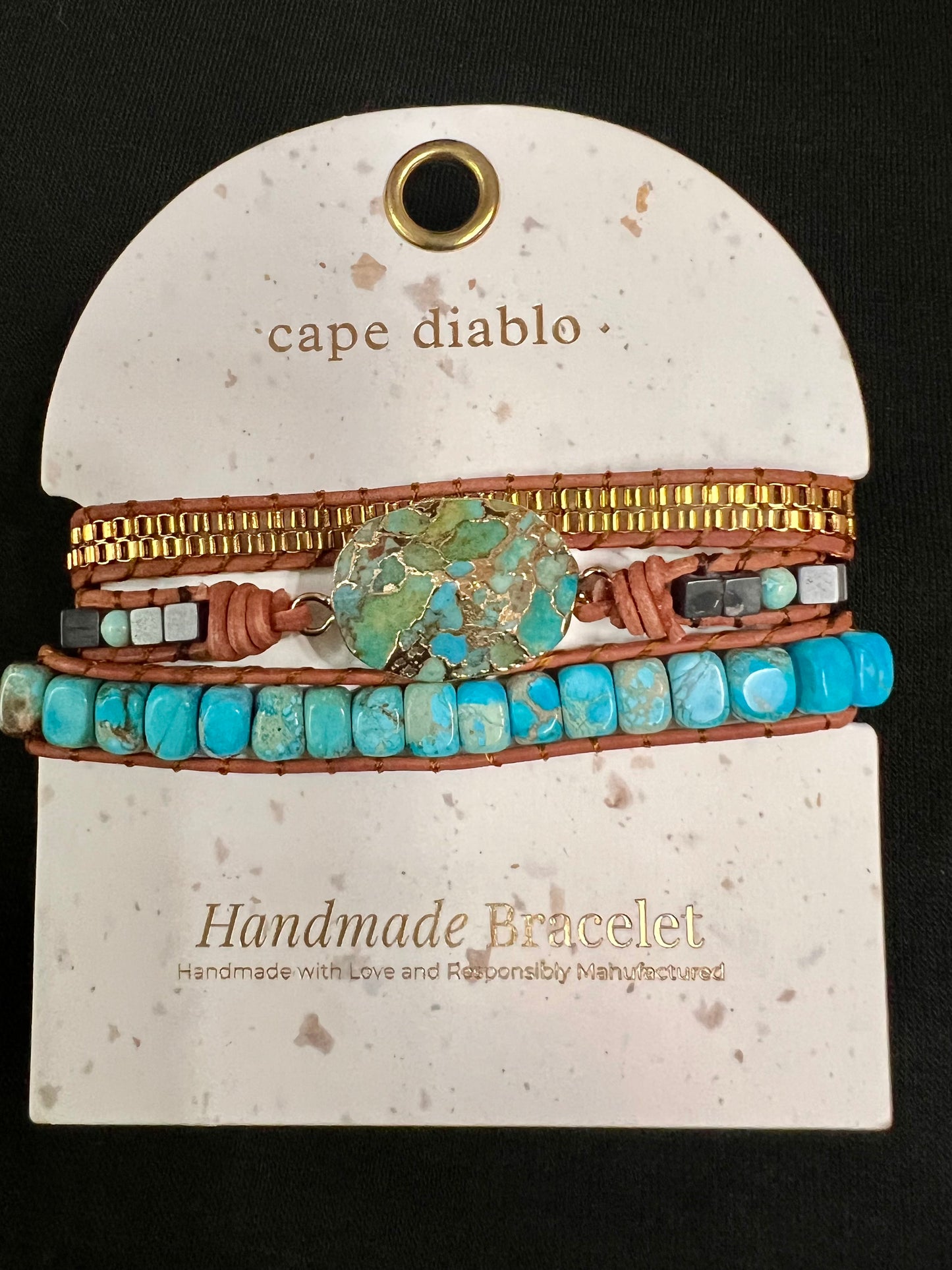 TURQUOISE WRAP BRACELET-3218