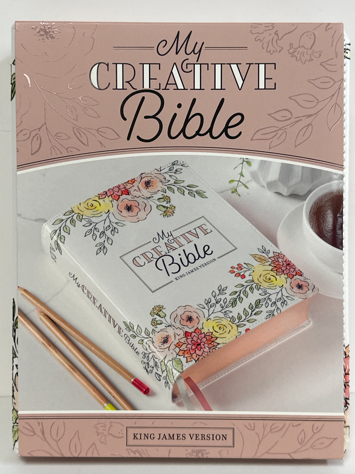 KJV MY CREATIVE BIBLE WHITE FLORAL-2385