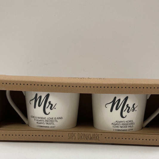 MUG SET/MR AND MRS-2476
