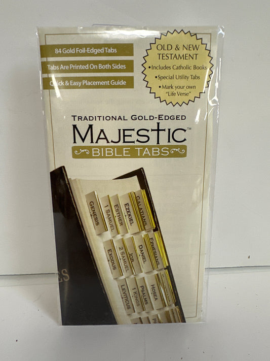 MAJESTIC TRADITIONAL GOLD EDGE BIBLE TABS-0139