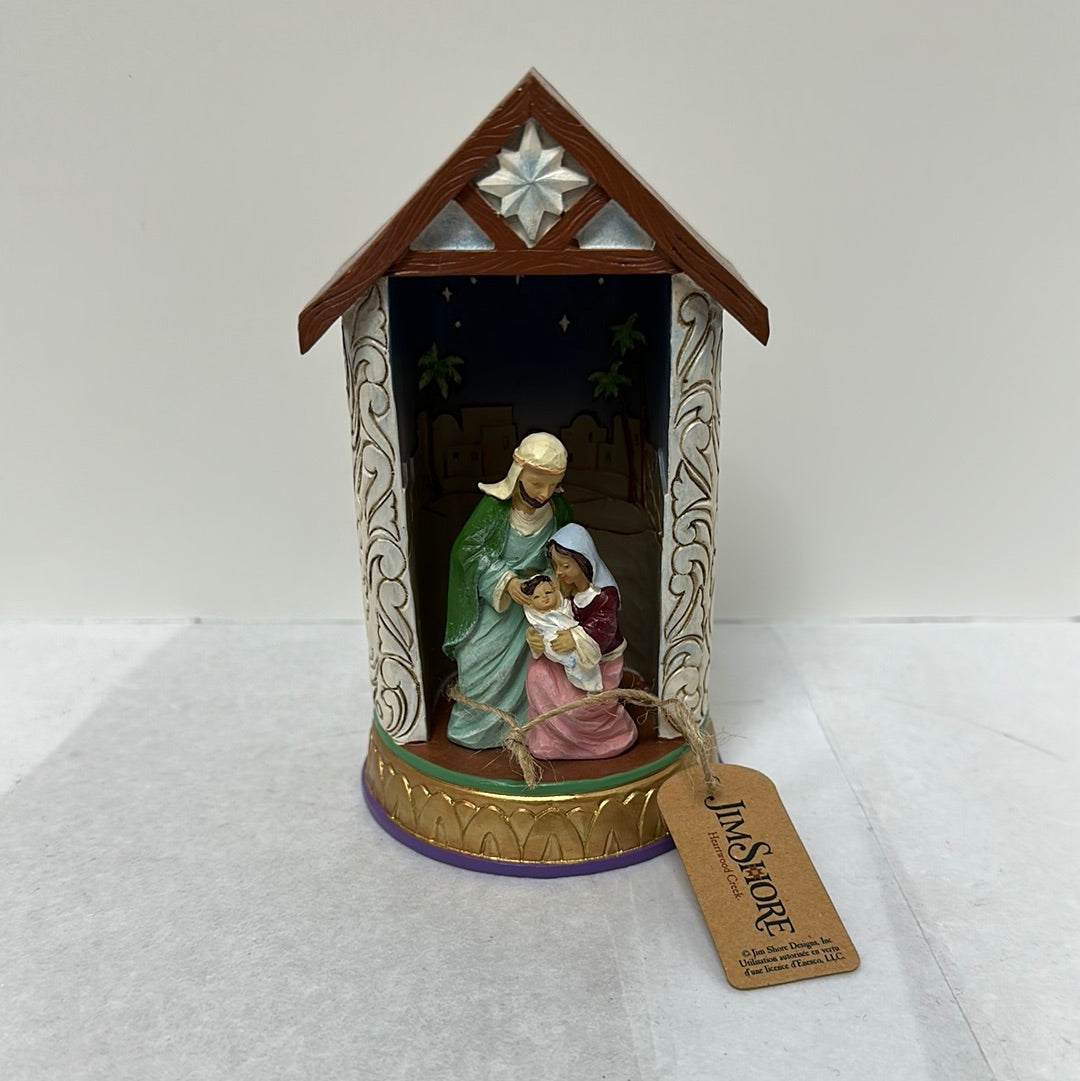 JS HOLY FAMILY LIGHTED FIGURE