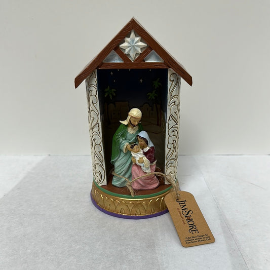 JS HOLY FAMILY LIGHTED FIGURE