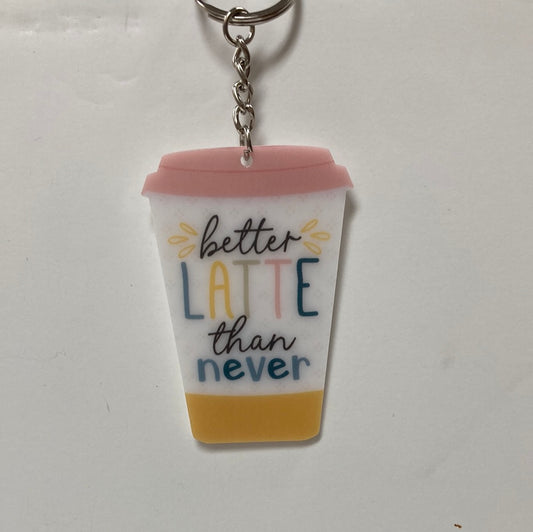 BETTER LATTE THAN NEVER KEY CHA-7959