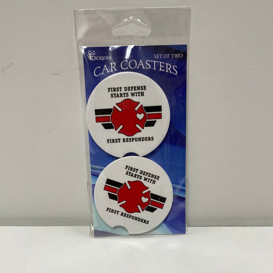 FIREFIGHTER CAR COASTER SET/2-8422