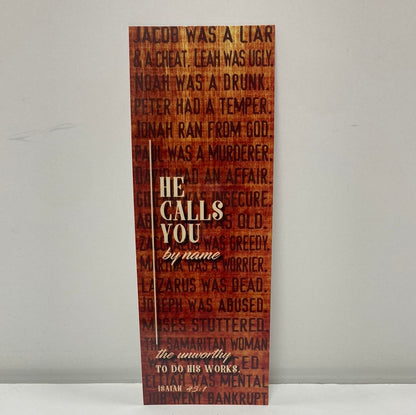 HE CALLS YOU BY NAME BOOKCARD-3323