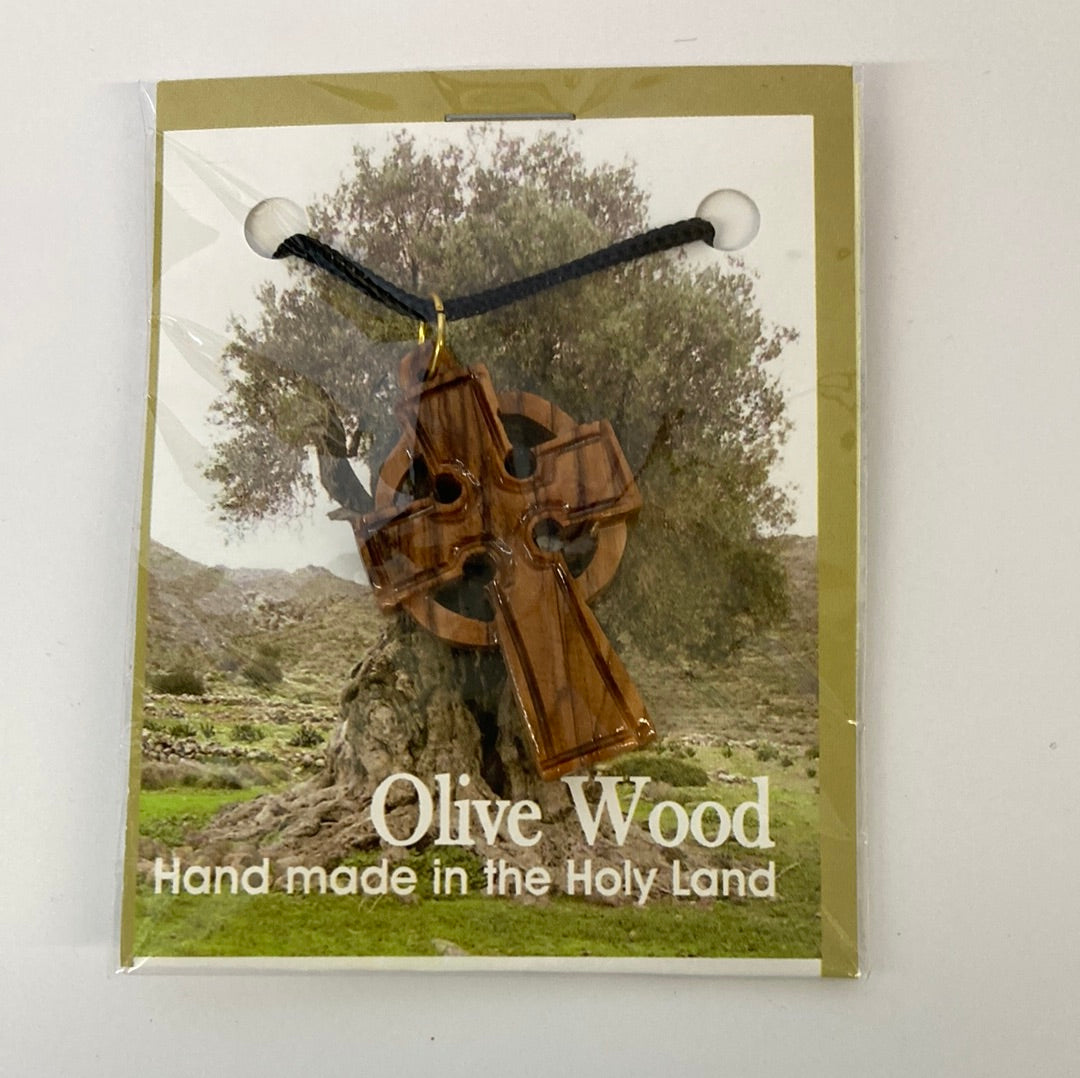 OLIVE WOOD NECKLACE-2574