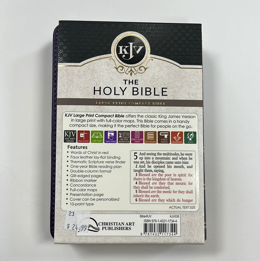 KJV COMP LG PR LL PURPLE BIBLE-7344