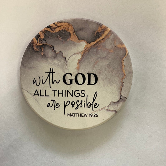WITH GOD ALL THINGS CAR COASTER-3362
