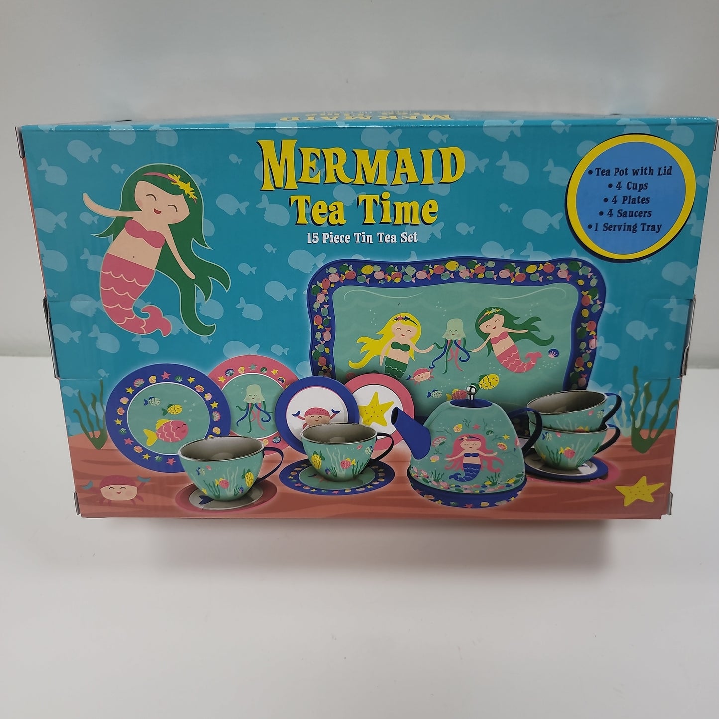 MERMAID TIN TEA SET-4028