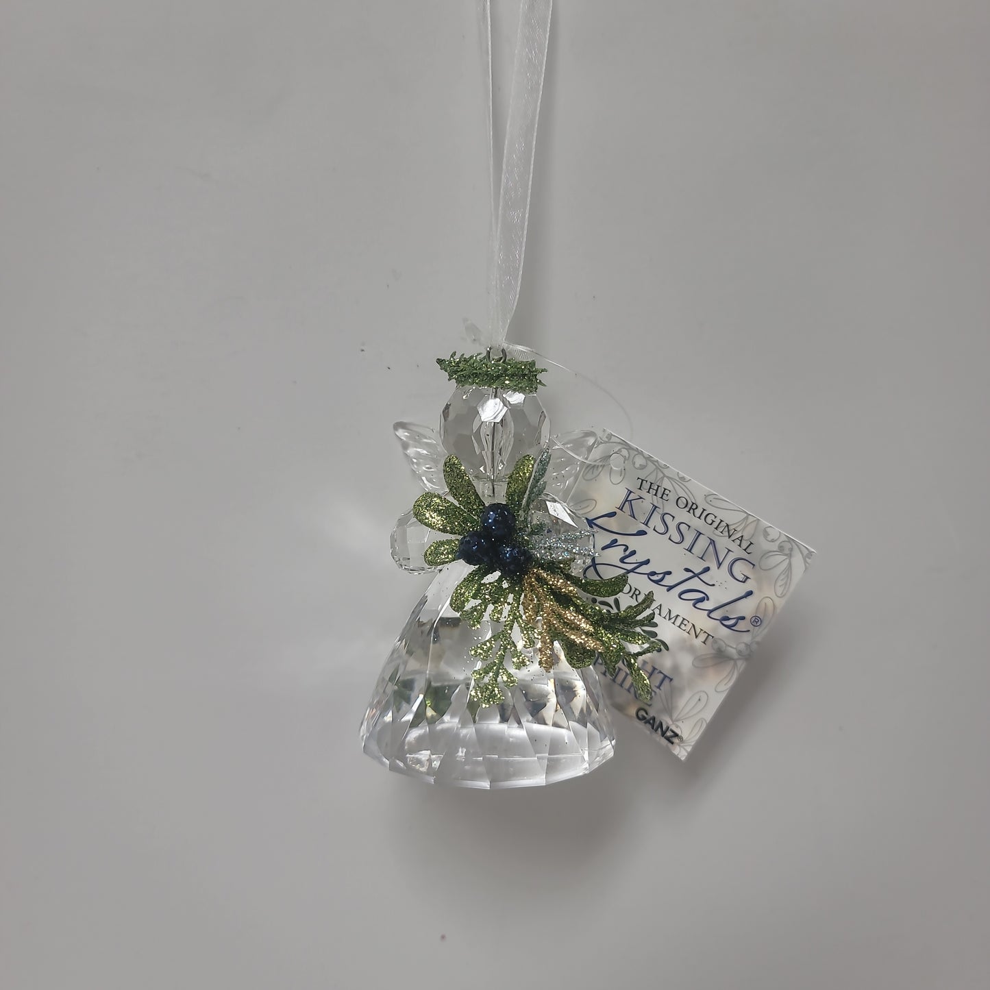 MISTLETOE ANGEL W/BLUE ORN-2706
