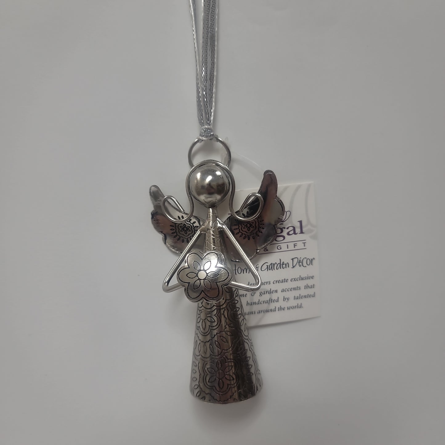 FLOWER SILVER ANGEL BELL 4 IN-1657