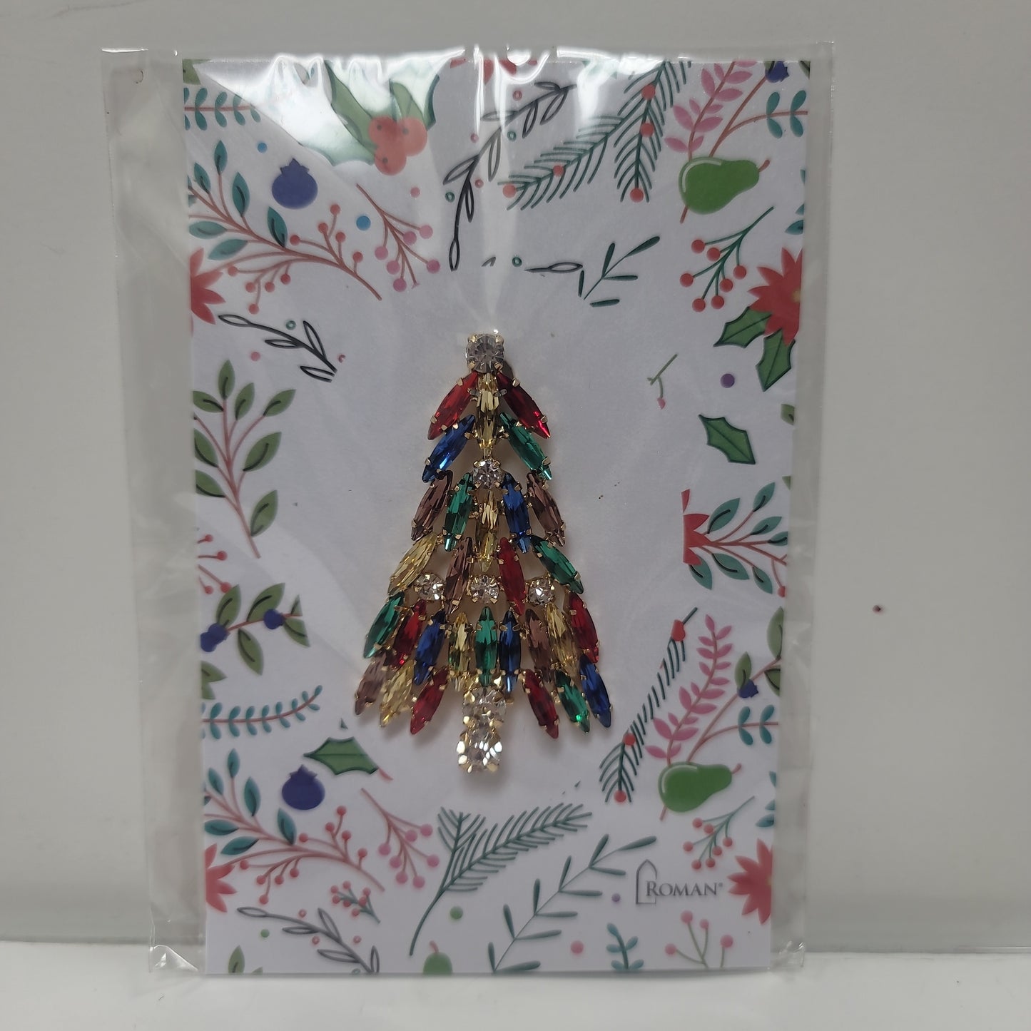 MARQUISE CRYSTAL TREE PIN-7908
