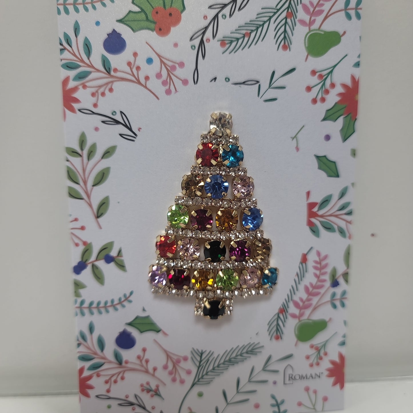 ROUND CRYSTAL TREE PIN-7915
