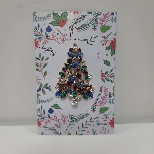 MULTI CRYSTAL TREE PIN-7892