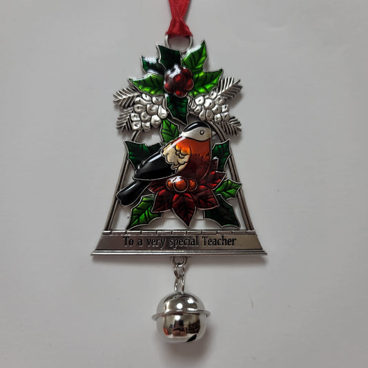 SPECIAL TEACHER BELL ORNAMENT-4534