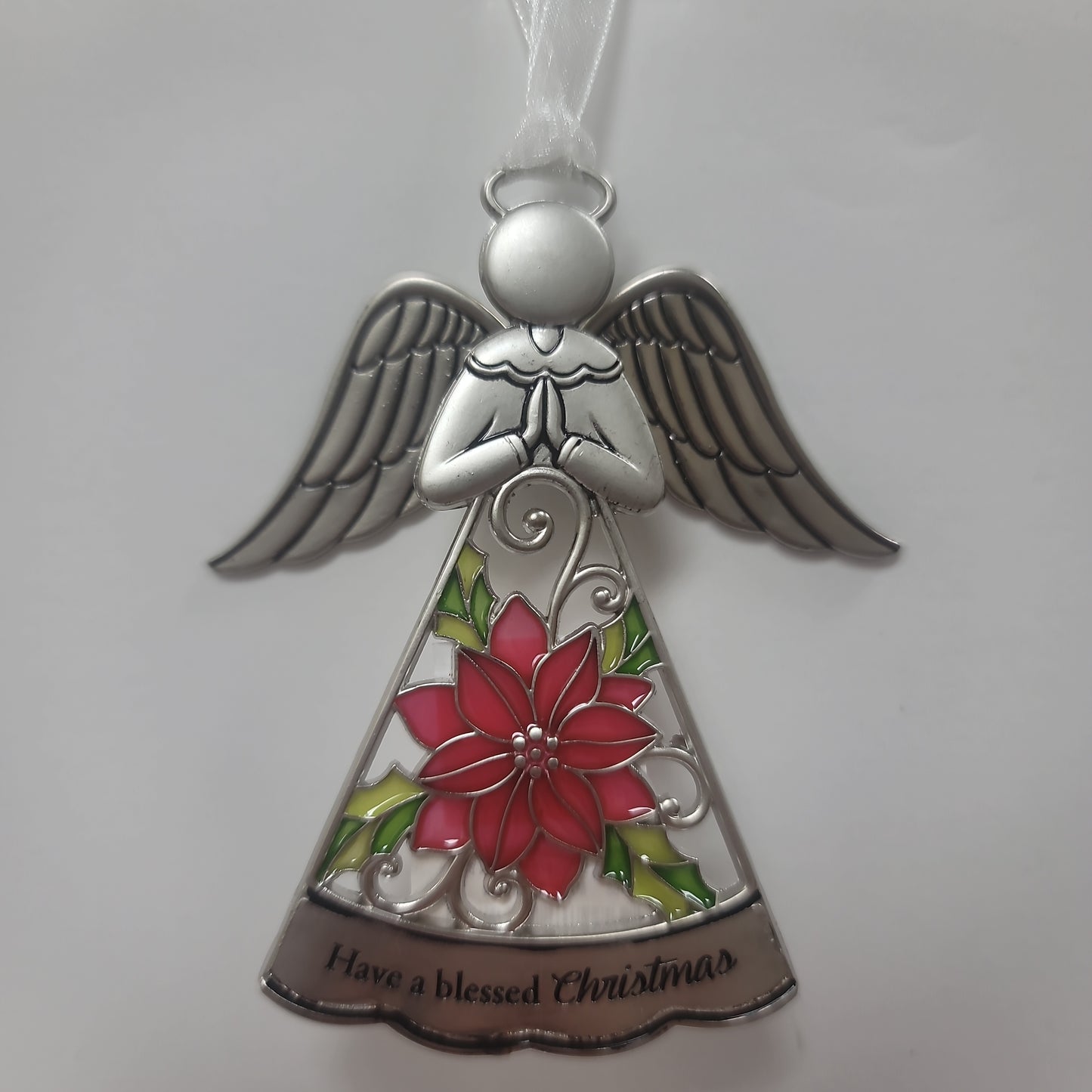 CHRISTMAS WIGGLE WING ANGEL ORN-3957
