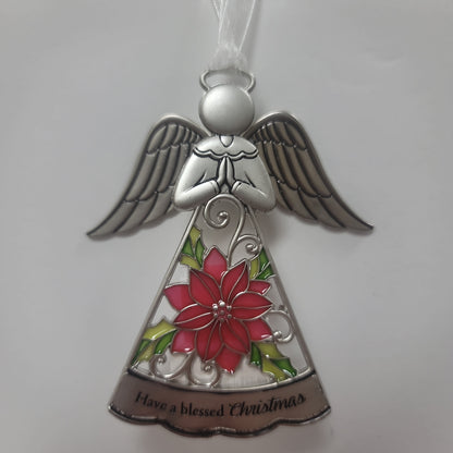 CHRISTMAS WIGGLE WING ANGEL ORN-3957