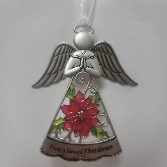 CHRISTMAS WIGGLE WING ANGEL ORN-3957