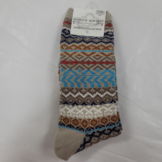 LADIES SOCKS/SIMPLY TAUPE 160-4063