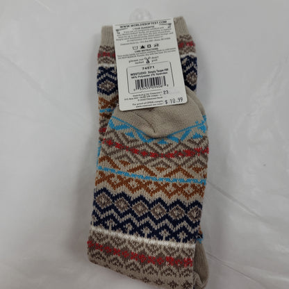 LADIES SOCKS/SIMPLY TAUPE 160-4063