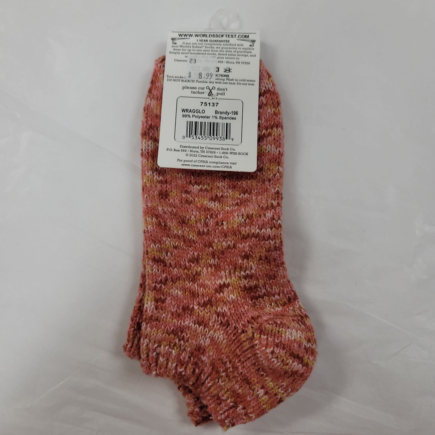LADIES SOCKS/BRANDY 196-9389
